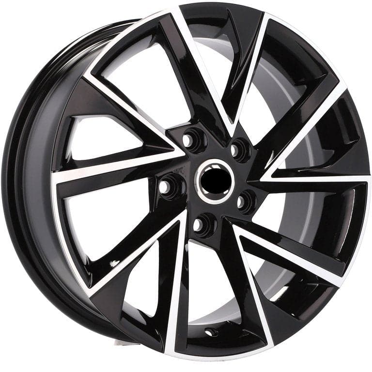 Alu kola pro Škoda FE181 7.5x18 5x100 ET46 Black Polished