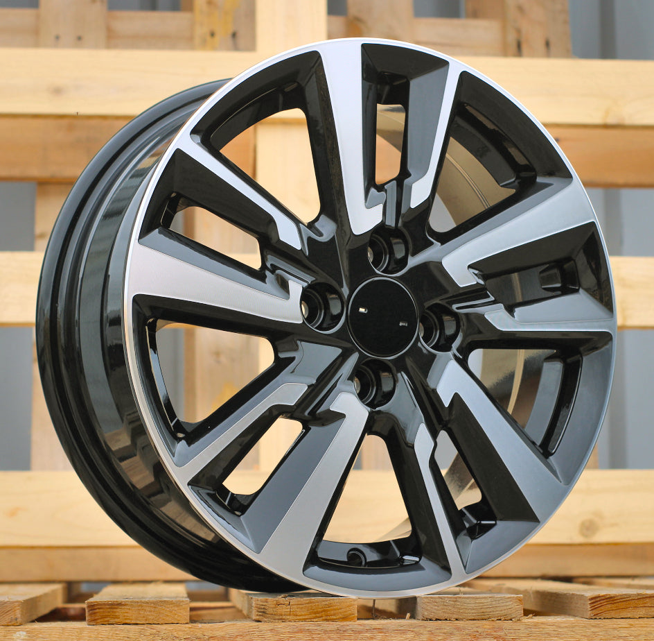 Alu kola pro Nissan A5831 6x15 4x100 ET40 60.1 Black Polished