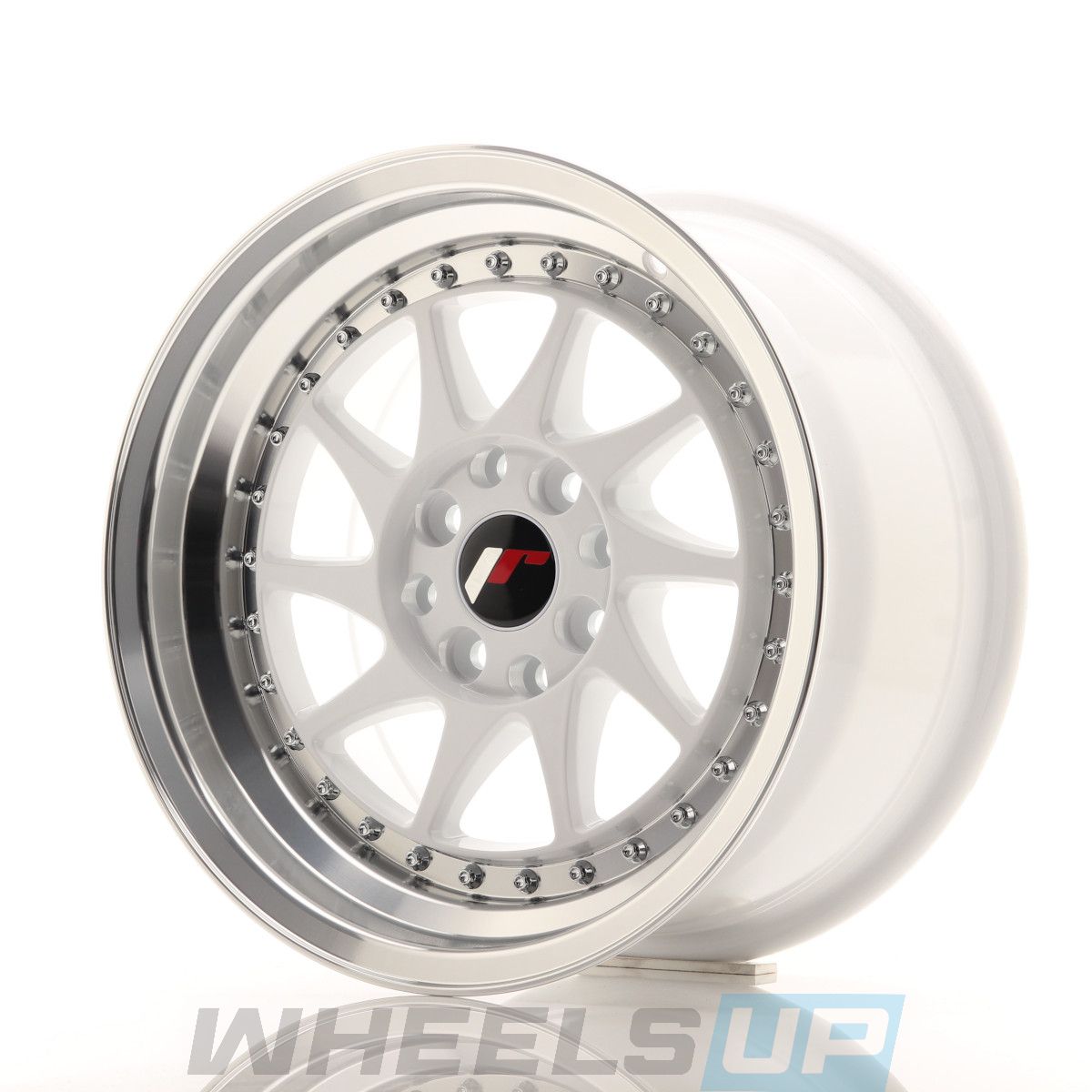 Alu kola Japan Racing JR26 17x8 ET20-35 BLANK White w/Machined Lip WheelsUp