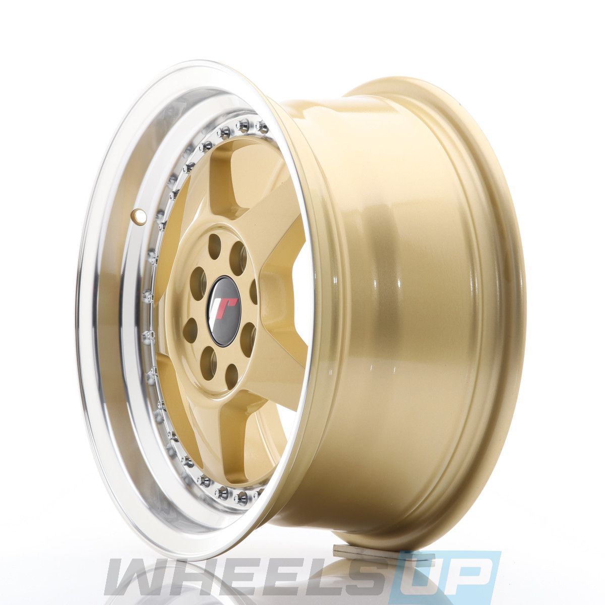 Alu kola Japan Racing JR6 18x8,5 ET20-40 BLANK Gold w/Machined Lip WheelsUp