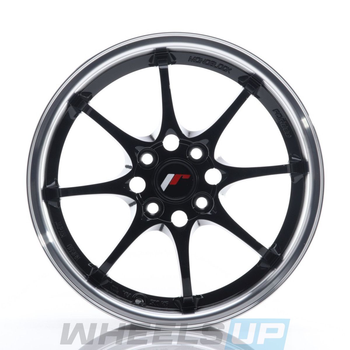 Alu kola Japan Racing JR5 15x7 ET35 4x100 Gloss Black w/Machined Lip WheelsUp