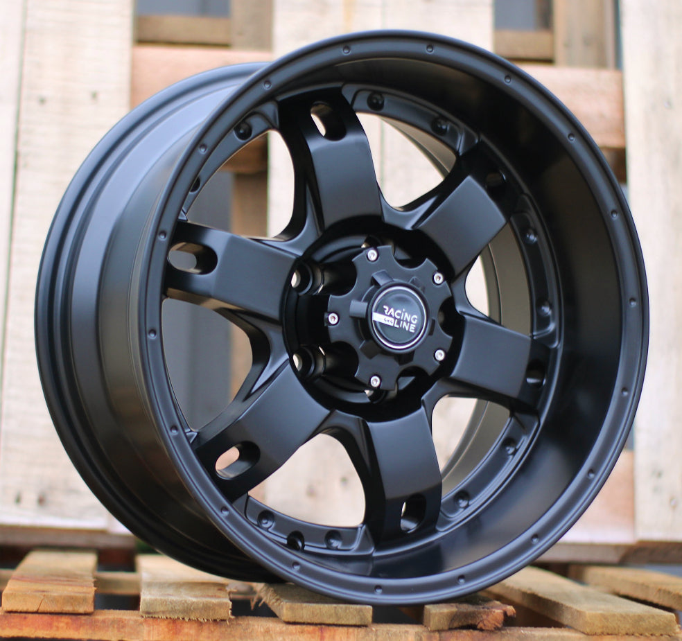 Alu kola pro Offroad BK749 8x16 5x114.3 ET-10 Black Half Matt