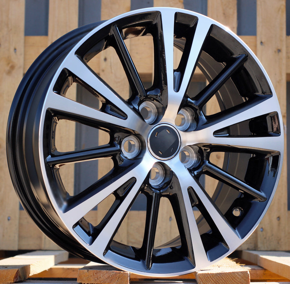 Alu kola pro Toyota L1051 6x15 5x100 ET39 Black Polished