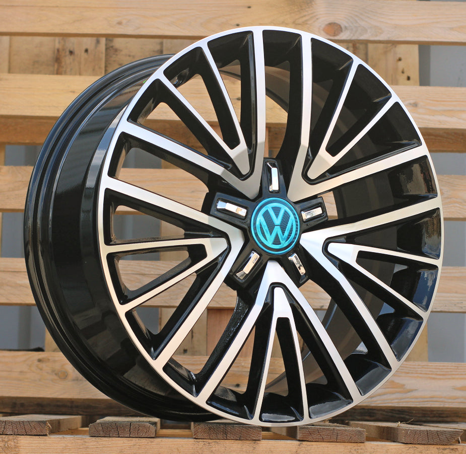 Alu kola pro Volkswagen 7035 7.5x17 5x112 ET50 57.1 Black Polished