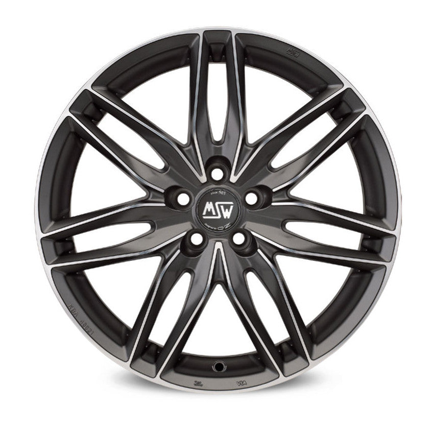 Alu kola MSW 24 7x16 4x100 ET37 Matt Gun Metal Full Polished (Mgmfp)