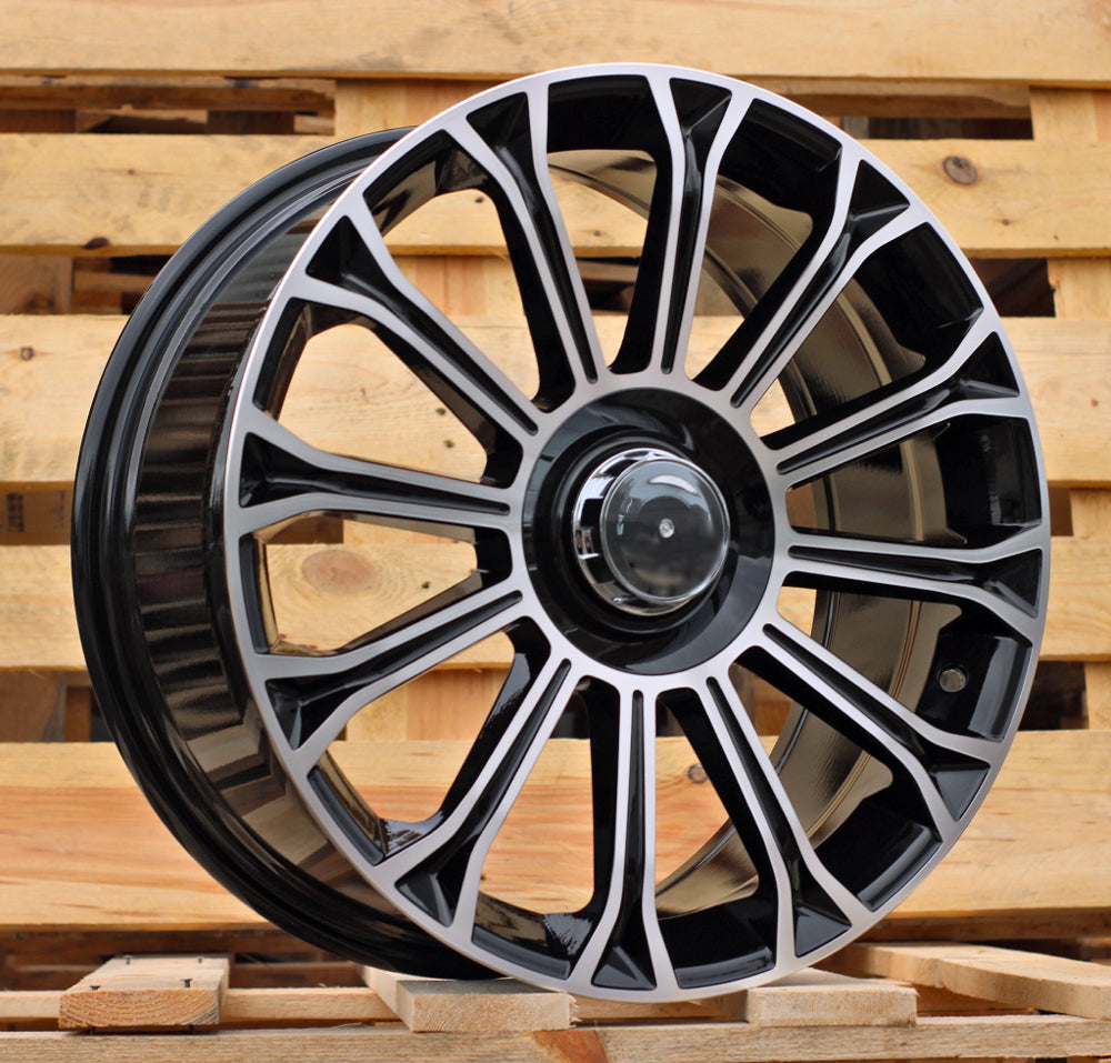Alu kola pro Mercedes FBX003 9.5x20 5x112 ET43 66.6 Black Polished
