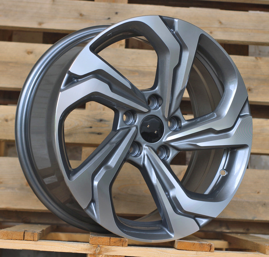 Alu kola pro Honda I7109 7.5x17 5x114.3 ET45 64.1 Grey Polished