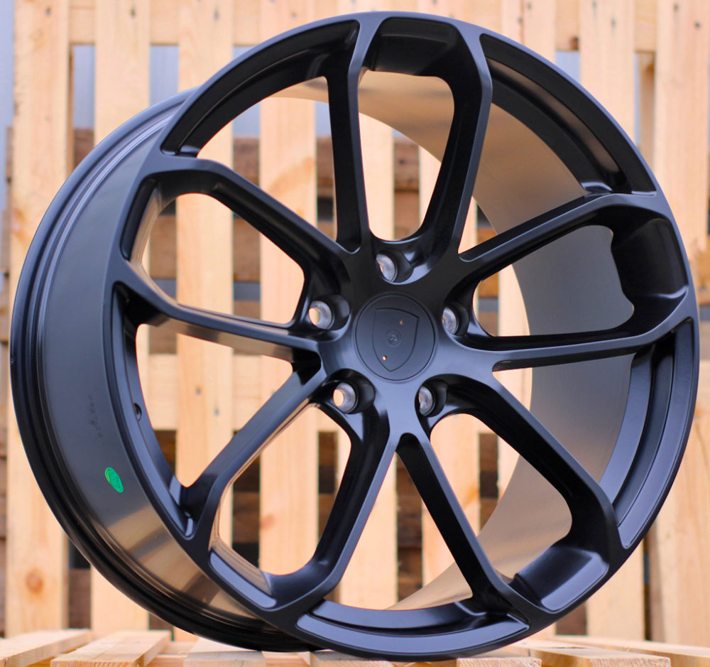 Alu kola pro Porsche H5084 9x20 5x130 ET50 Black Half Matt