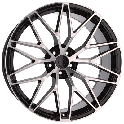 Alu kola pro Porsche 3S1067 9.5x21 5x130 ET46 71.6 Black Polished