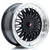 Alu kola Japan Racing JR9 17x7,5 ET20-35 BLANK Gloss Black w/Machined Lip