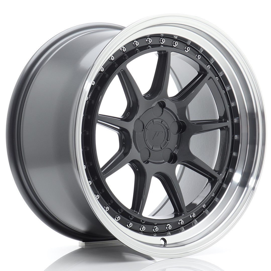 Alu kola Japan Racing JR47 18x9,5 ET15-35 5H BLANK Hyper Gray w/ Machined Lip