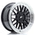 Alu kola Japan Racing JR23 17x7,5 ET20-40 4H BLANK Gloss Black w/ Machined Lip