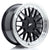 Alu kola Japan Racing JR23 17x8 ET20-45 4H BLANK Gloss Black w/ Machined Lip