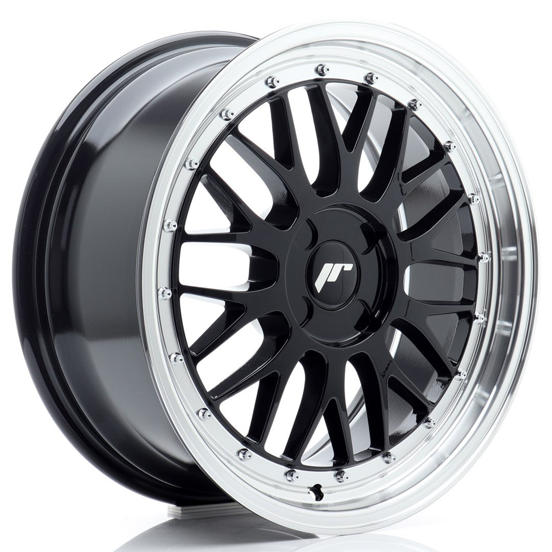 Alu kola Japan Racing JR23 18x8 ET20-42 4H BLANK Glossy Black w/Machined Lip