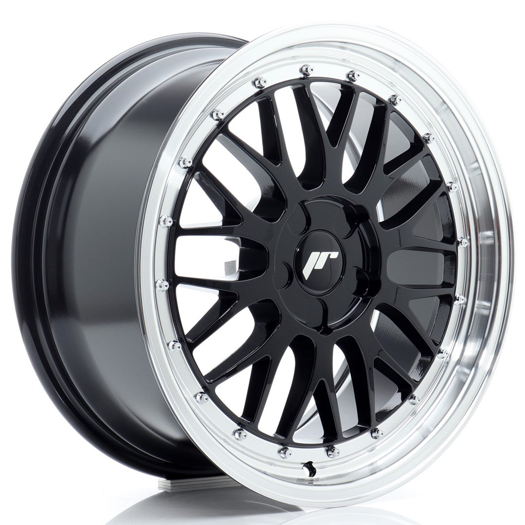 Alu kola Japan Racing JR23 18x8 ET20-42 5H BLANK Glossy Black w/Machined Lip