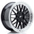 Alu kola Japan Racing JR23 19x8 ET20-40 5H BLANK Gloss Black w/ Machined Lip
