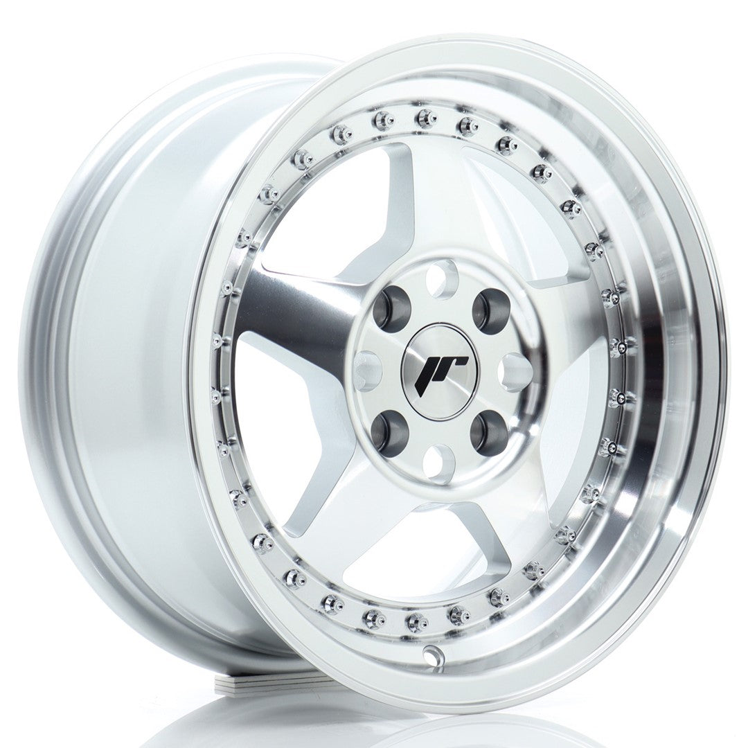 Alu kola Japan Racing JR6 15x7 ET25 4x100 Silver Machined Face