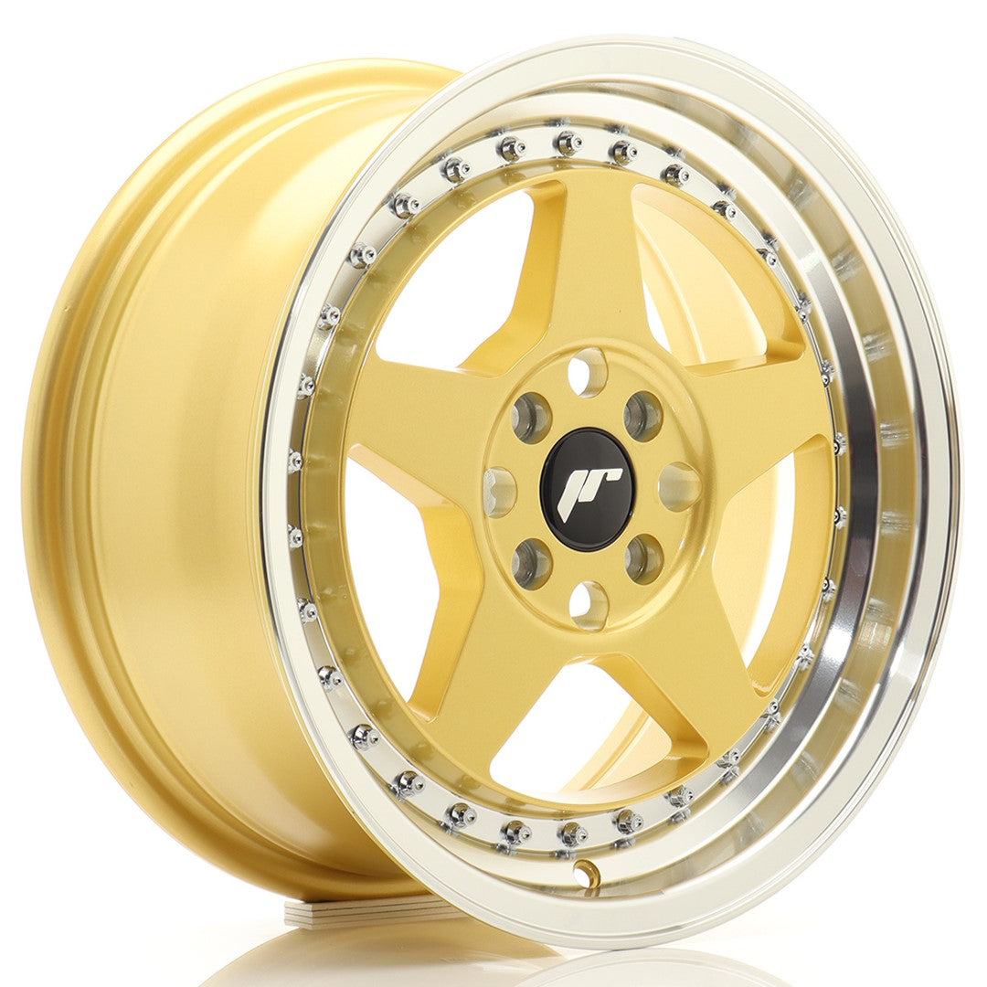 Alu kola Japan Racing JR6 16x7 ET35 4x100 Gold w/Machined Lip