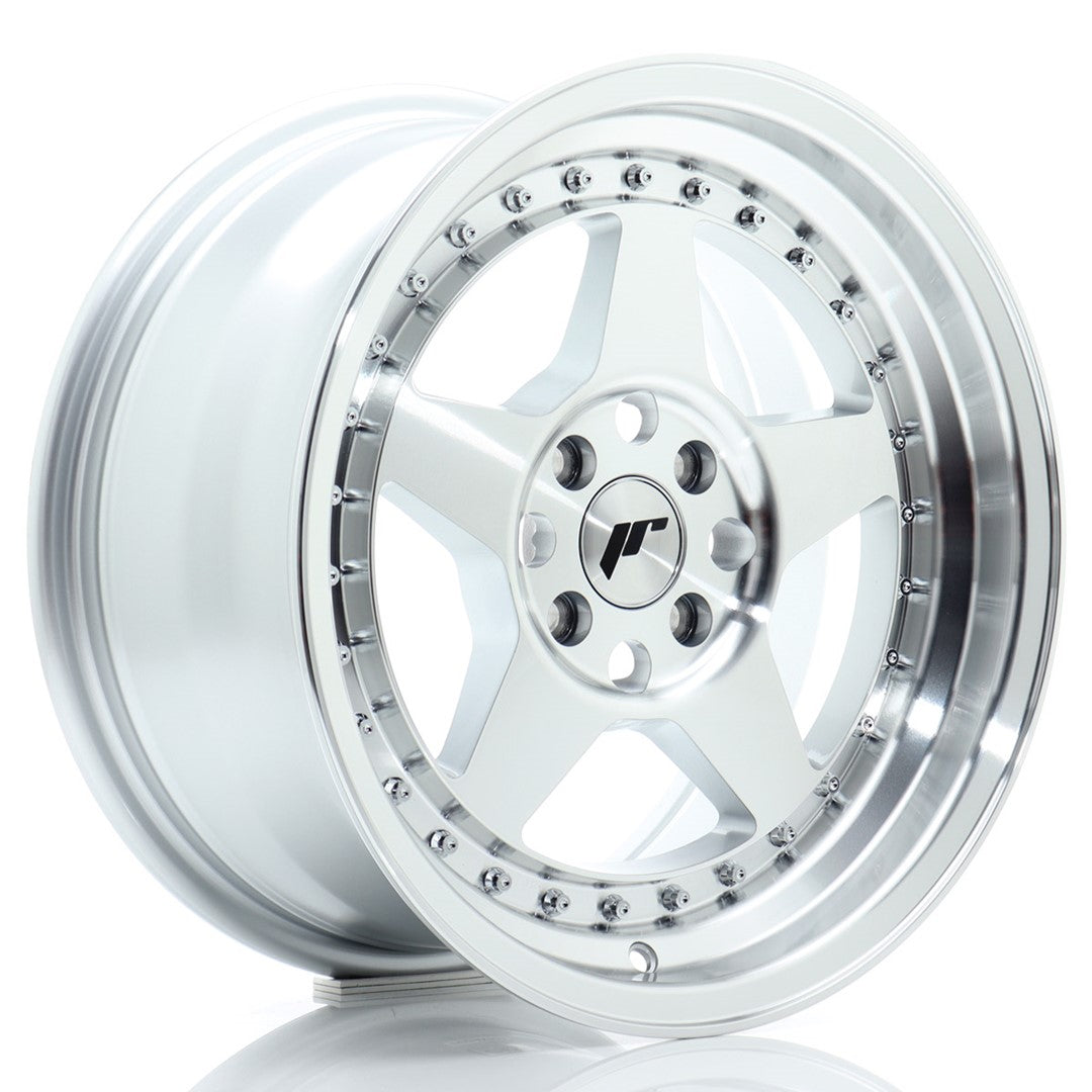 Alu kola Japan Racing JR6 16x8 ET30 4x100 Silver Machined Face