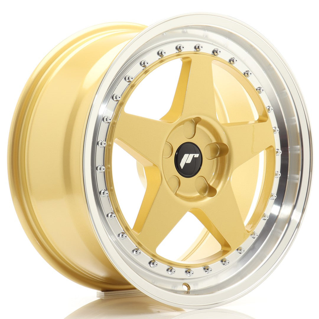 Alu kola Japan Racing JR6 18x8 ET20-35 5H BLANK Gold w/Machined Lip