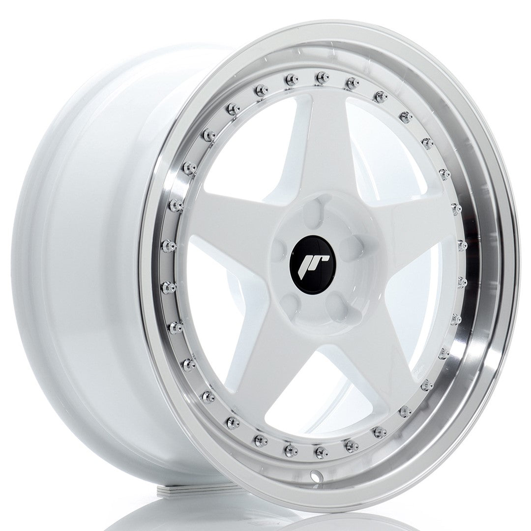 Alu kola Japan Racing JR6 18x8,5 ET20-40 5H BLANK White w/Machined Lip