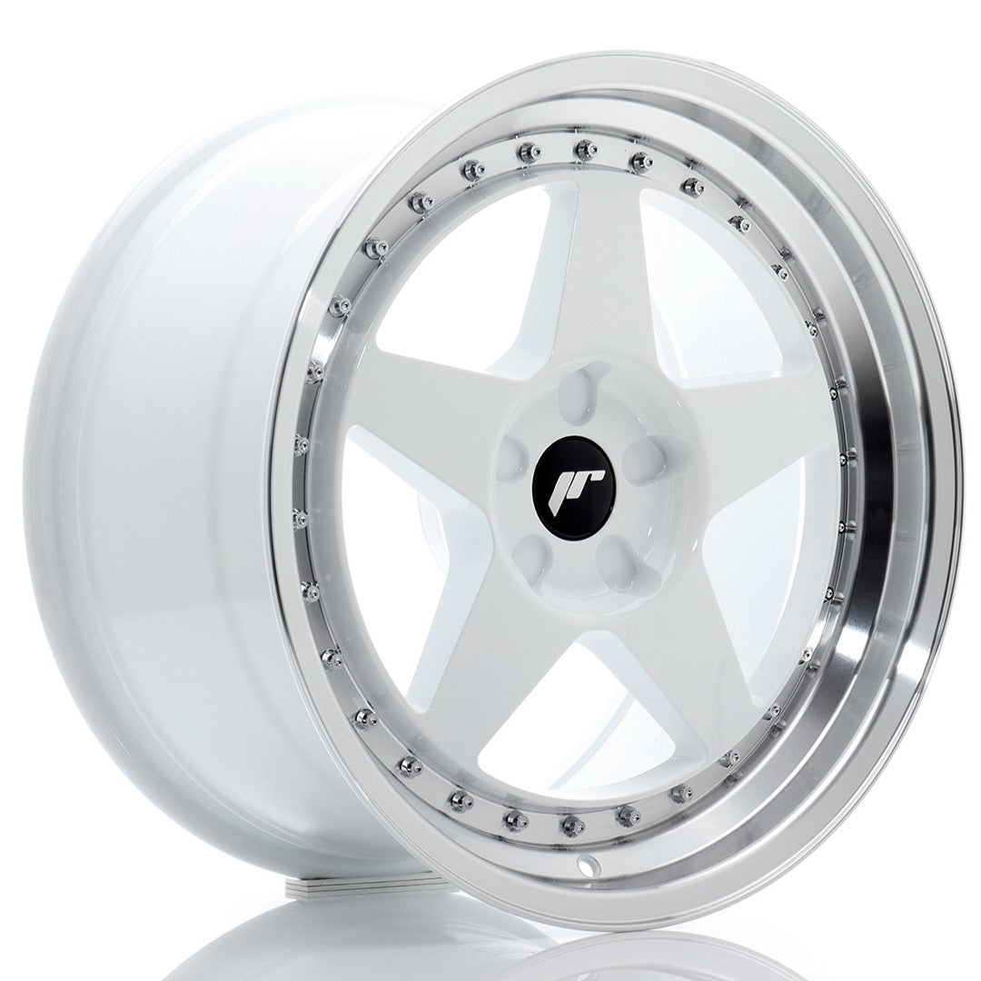 Alu kola Japan Racing JR6 18x9,5 ET20-40 5H BLANK White w/Machined Lip