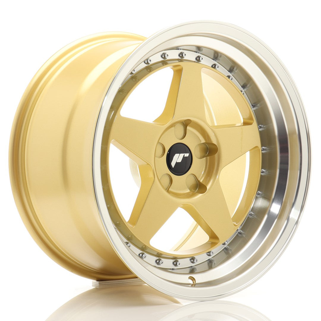 Alu kola Japan Racing JR6 18x10,5 ET0-25 5H BLANK Gold w/Machined Lip