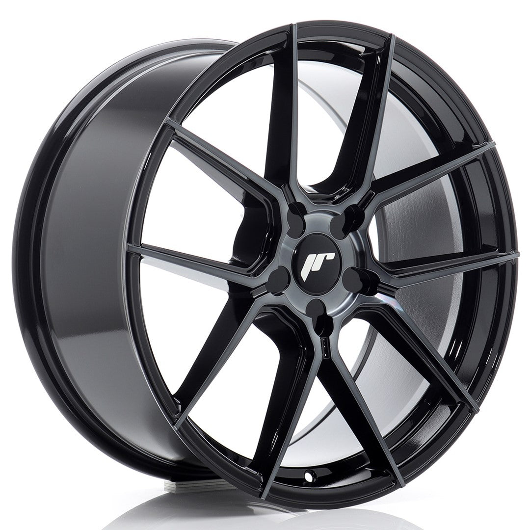 Alu kola Japan Racing JR30 19x8 ET20-40 5H BLANK Black Machined w/Tinted Face