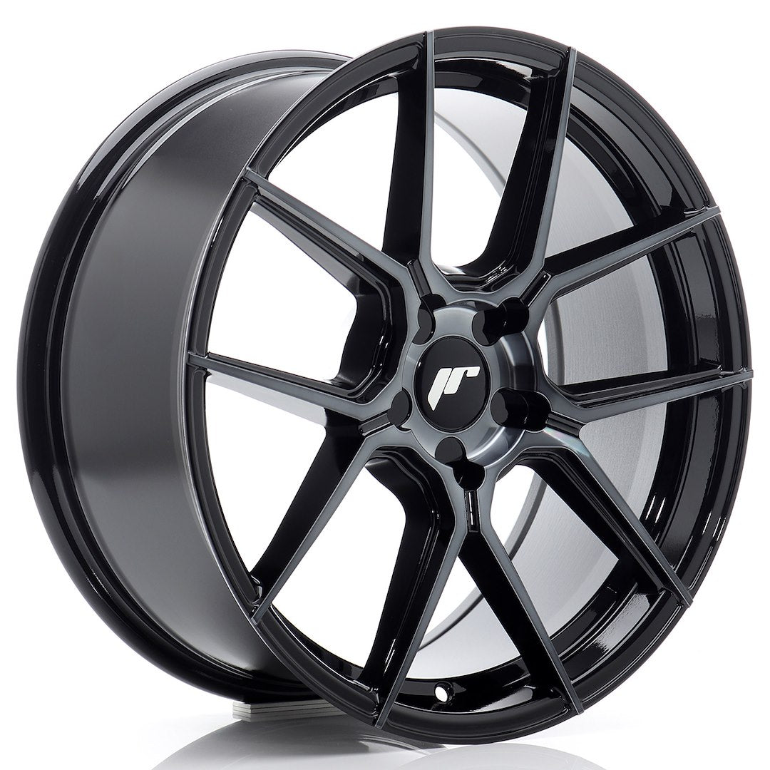 Alu kola Japan Racing JR30 18x8,5 ET20-45 5H BLANK Black Machined w/ Tinted Face