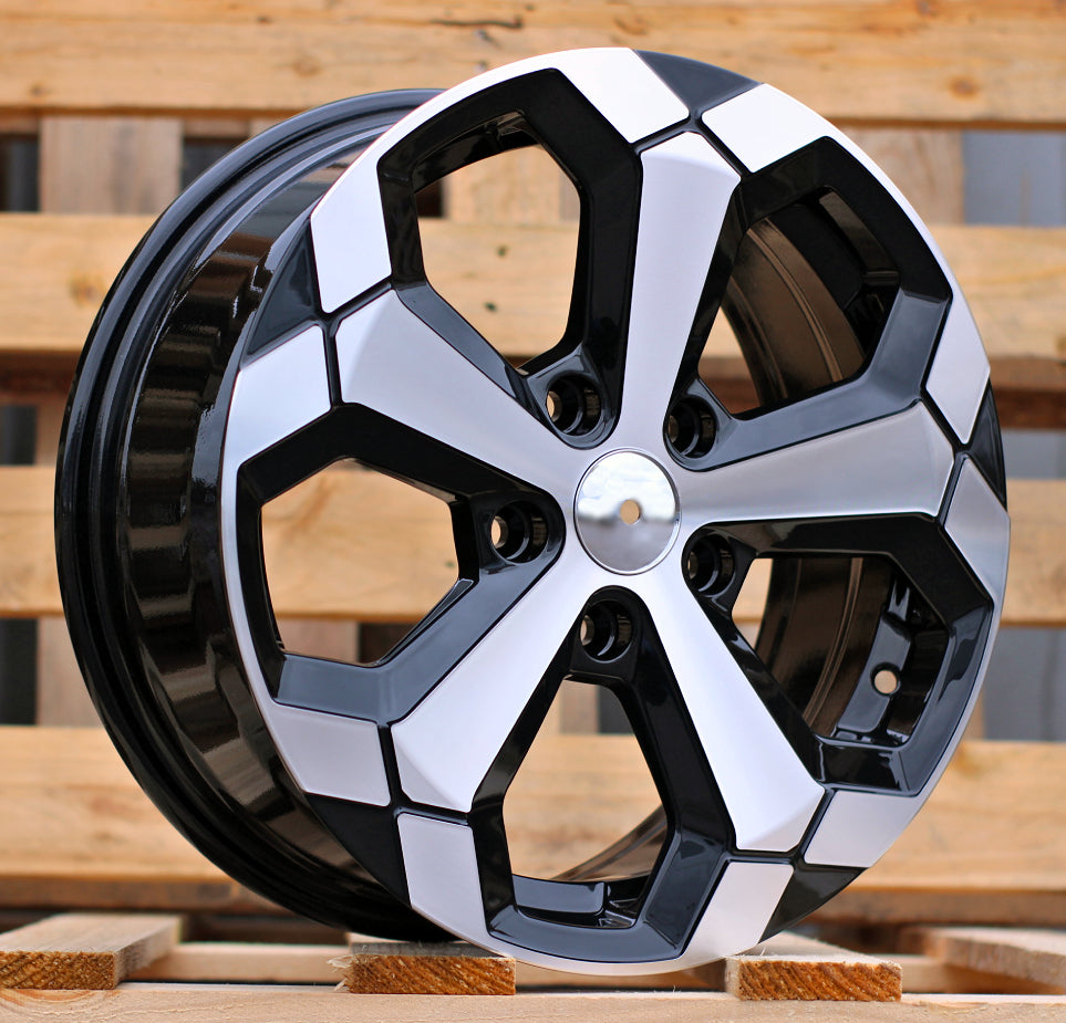 Alu kola pro Dacia Y1274 6.5x16 5x114.3 ET45 Black Polished