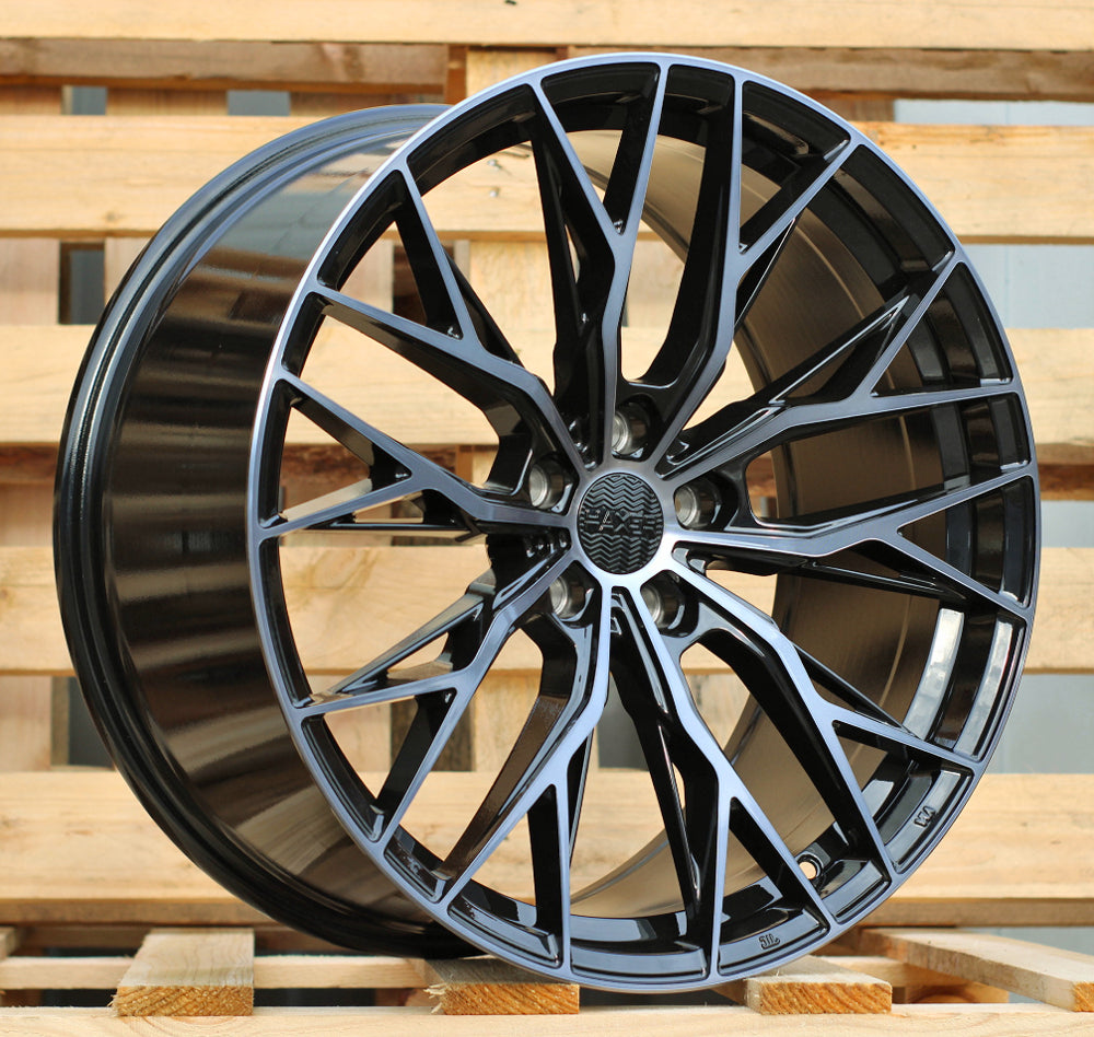 Alu kola HAXER HX042 9.5x20 5x112 ET38 Black & Tinted Face