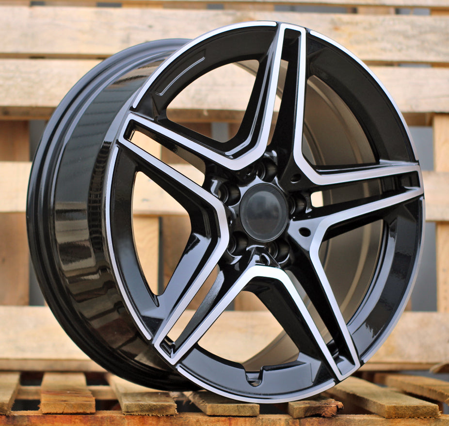 Alu kola pro Mercedes FBX142 8x18 5x112 ET40 Black Polished