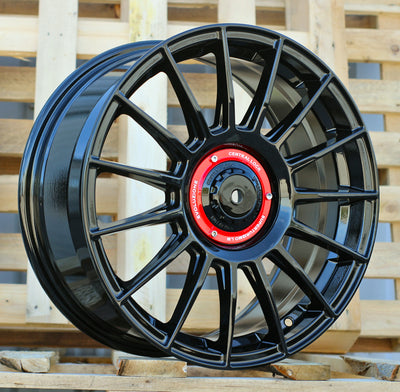 Alu kola pro Racing Line I0257 8x18 5x112 ET40 66.6 Black | Wheelsup.cz