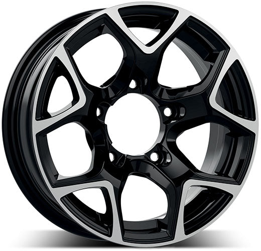Alu kola GMP SJ15 5.5x15 5x139.7 ET5 108.2 black diamond