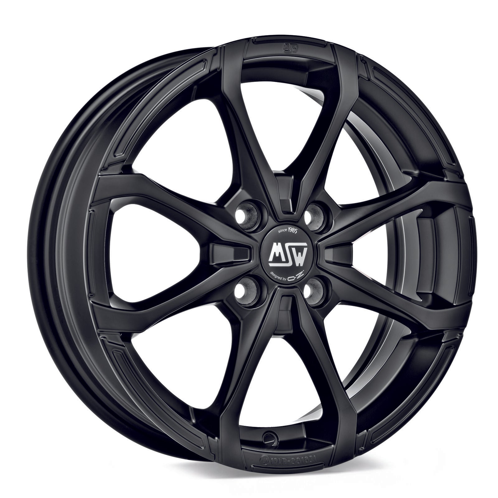 Alu kola MSW X4 5x15 ET38 4x100 60,1 Matt Black WheelsUp