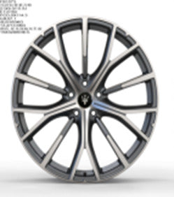 Alu kola pro Masserati FB1573 10x21 5x114.3 ET42 67.1 Grey Polished Matt