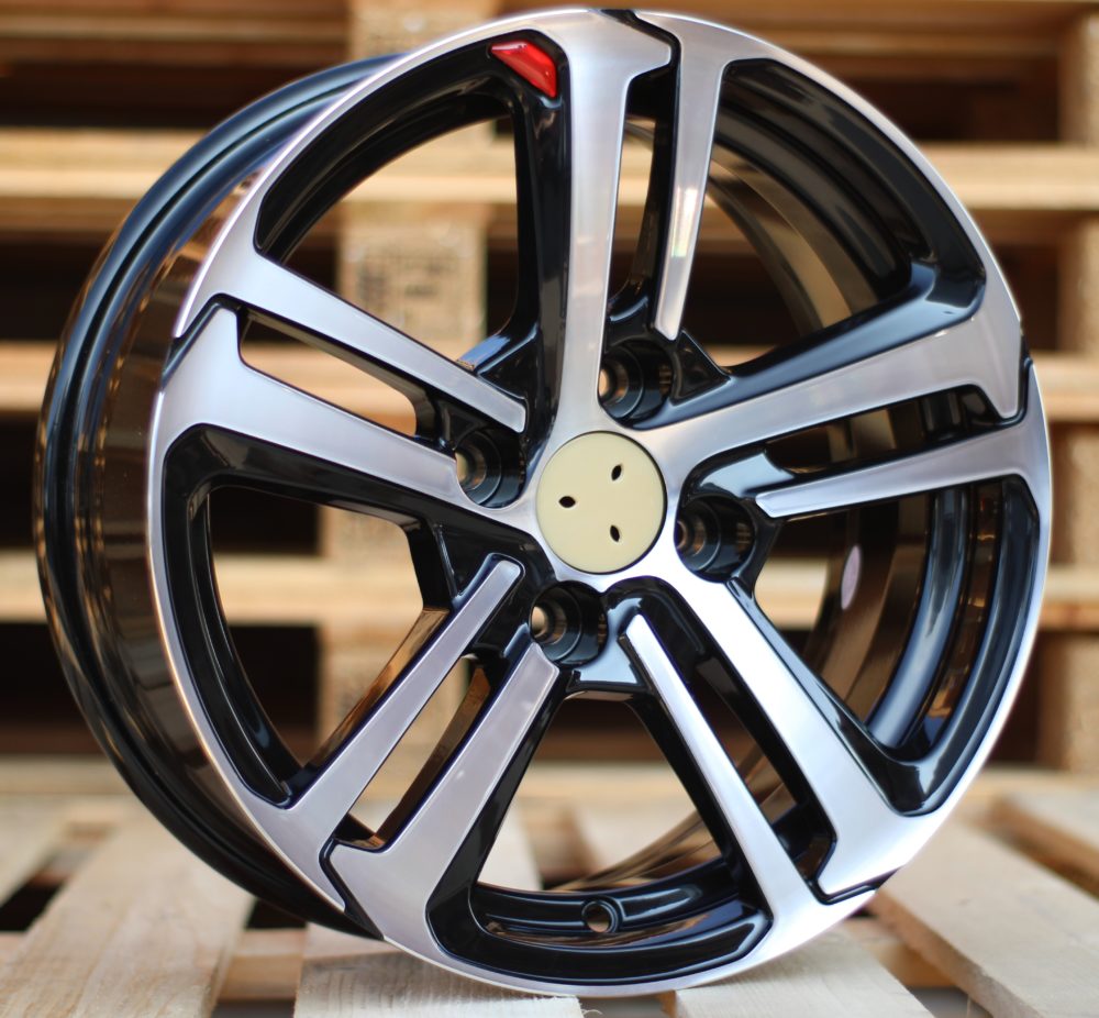 Alu kola pro Peugeot A5017 6.5x16 4x108 ET25 Black Polished