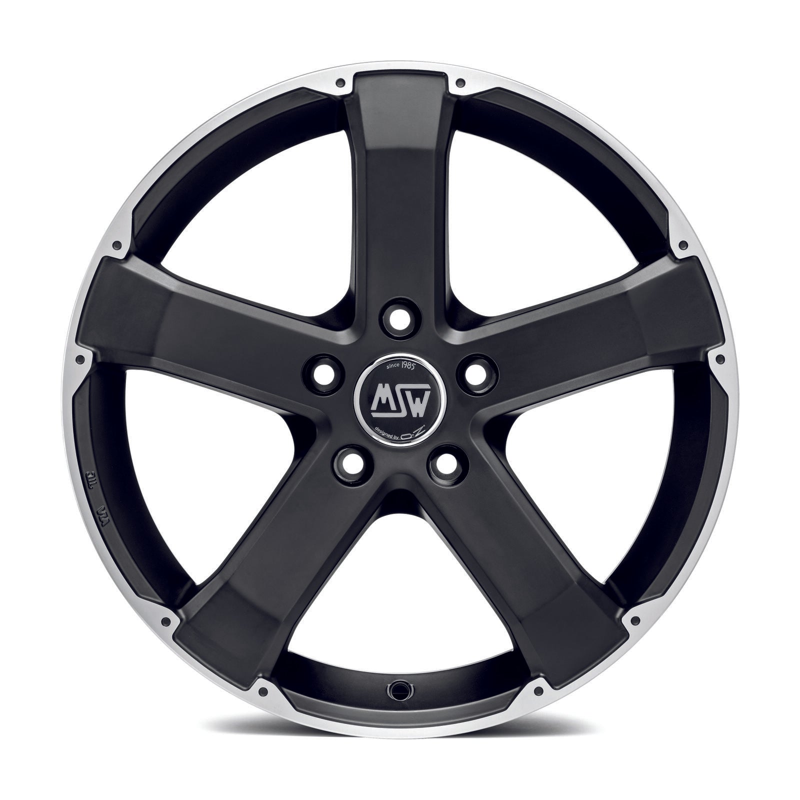 Alu kola MSW 45 8x18 ET45 5x114.3 79 Matt Black Full Polished WheelsUp