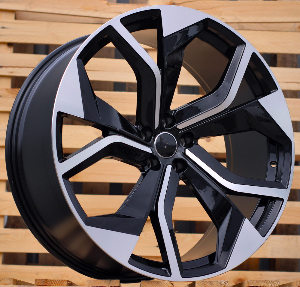 Alu kola pro Audi TX484 10x22 5x112 ET20 66.6 Black Polished