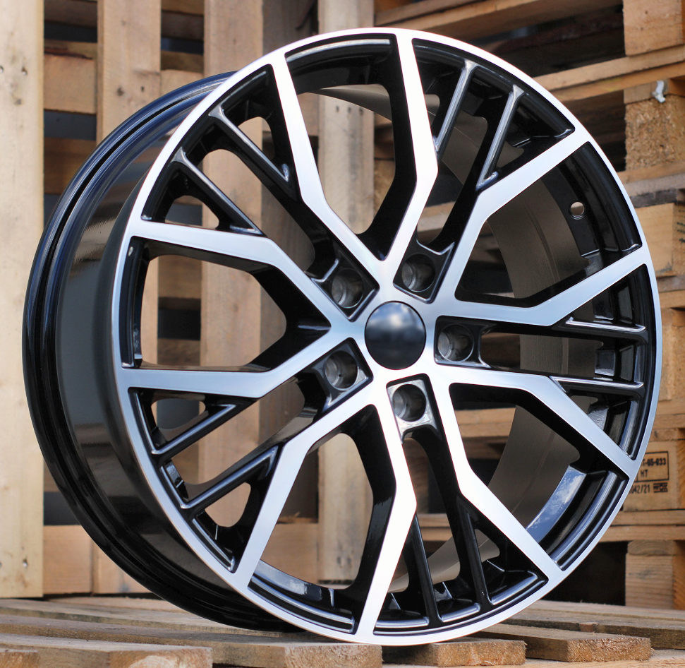 Alu kola pro Volkswagen BK713 7x16 5x100 ET45 Black Polished