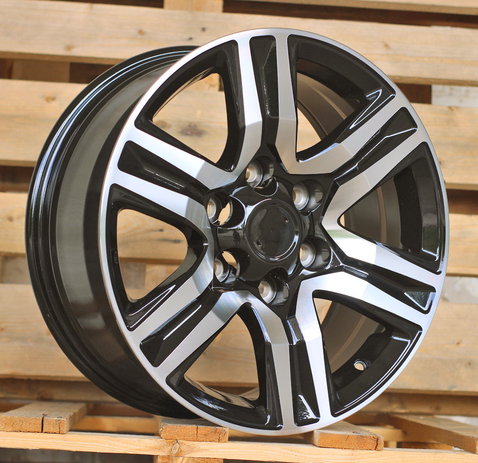 Alu kola pro Toyota H718F 7.5x17 6x139.7 ET25 106.1 Black Polished