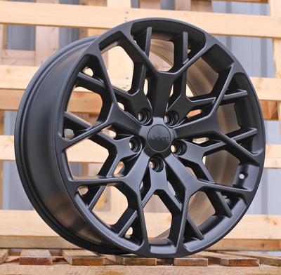 Alu kola pro Jeep A1458 9x21 5x127 ET50 71.6 Black Half Matt | Wheelsup.cz