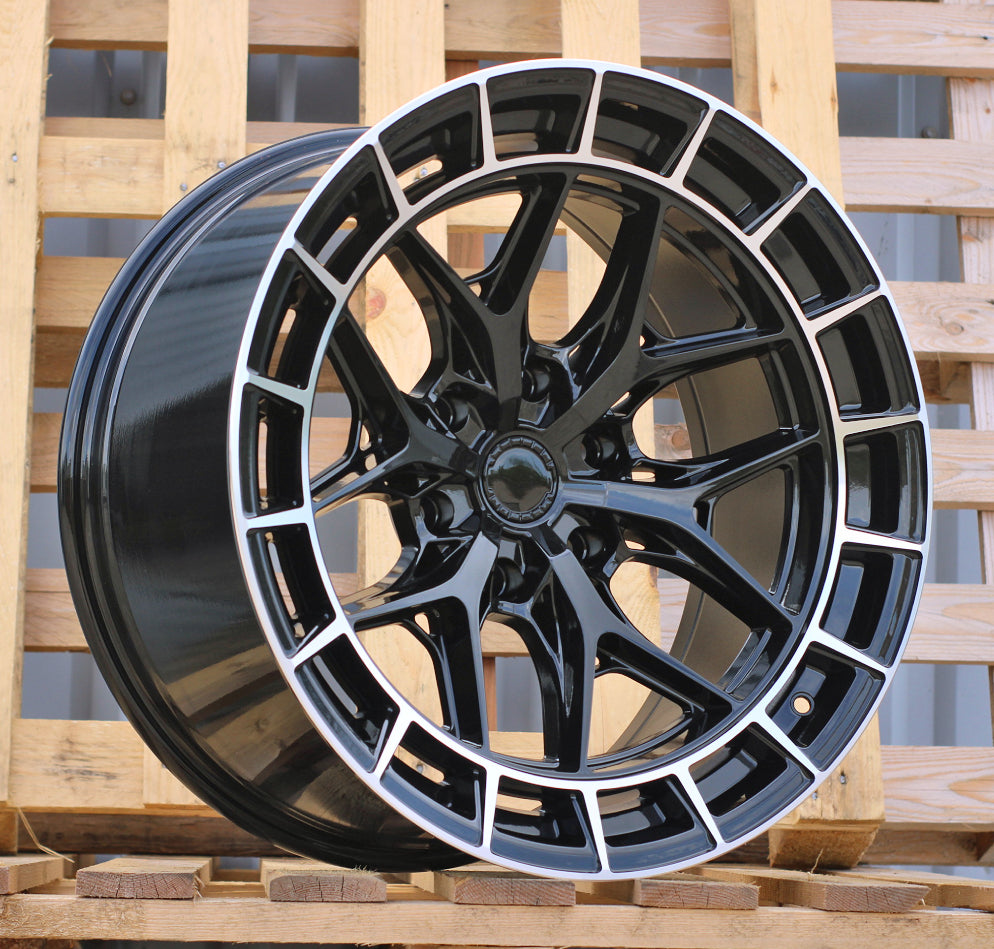 Alu kola pro Offroad D1986 10x20 6x139.7 ET-10 106.1 Black & Polished Lip