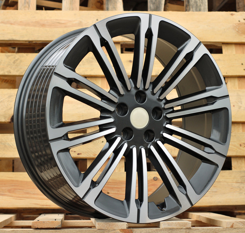 Alu kola pro Land Rover 3S1066 9.5x22 5x120 ET45 72.6 Grey Polished