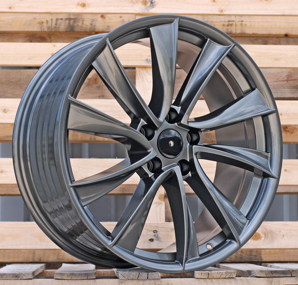 Alu kola pro Tesla B2046 8.5x19 5x114.3 ET35 64.1 Gun Metal