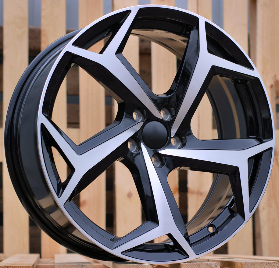 Alu kola pro Volkswagen B5340 6.5x16 5x100 ET45 Black Polished