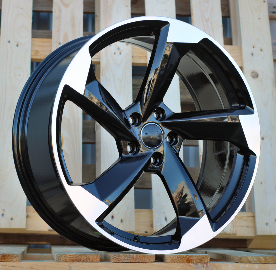 Alu kola pro Audi FBX390 8.5x20 5x112 ET40 66.6 Black Polished