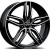 Alu kola GMP Fasten 7.5x17 5x112 ET35 66.6 black diamond