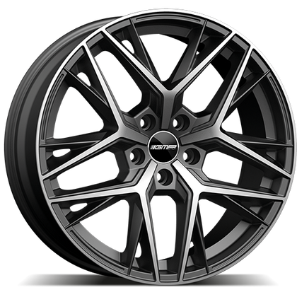Alu kola GMP Lunica 7.5x19 5x108 ET42 73.1 matt anthracite diamond