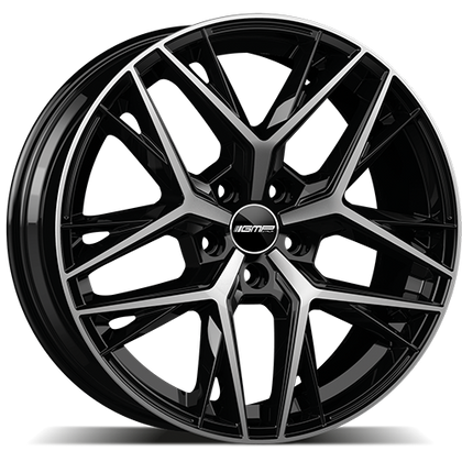 Alu kola GMP Lunica 7.5x19 5x114.3 ET35 73.1 black diamond